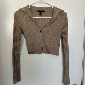 Forever 21 long sleeve one button shirt size small